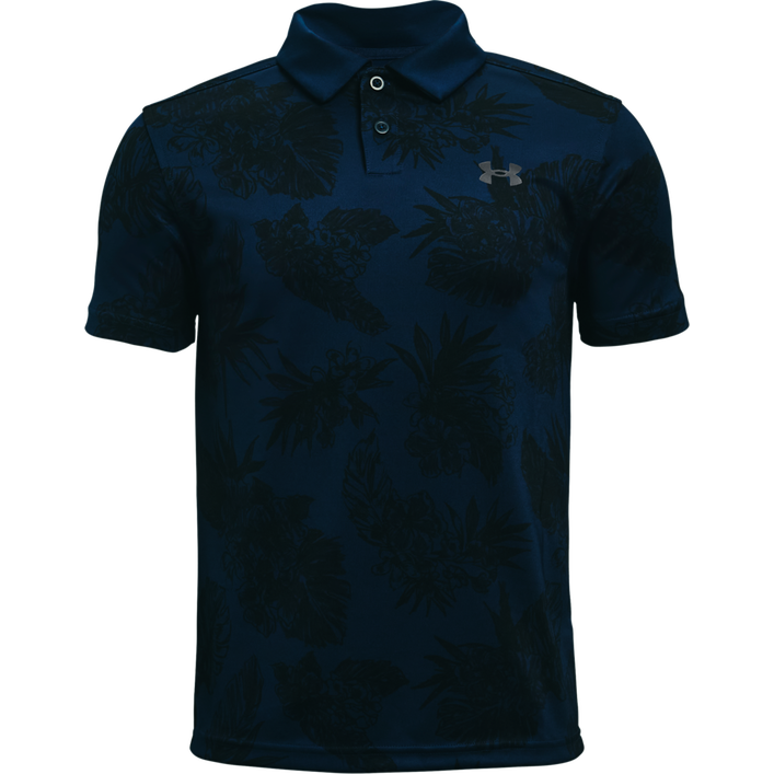 Boy's Performance Floral Short Sleeve Polo