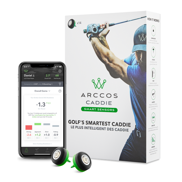 Caddie Smart Sensors- GEN3 | ARCCOS | Golf Tech | Unisex