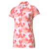 Women's Cloudspun Watercolour Floral Short Sleeve Polo