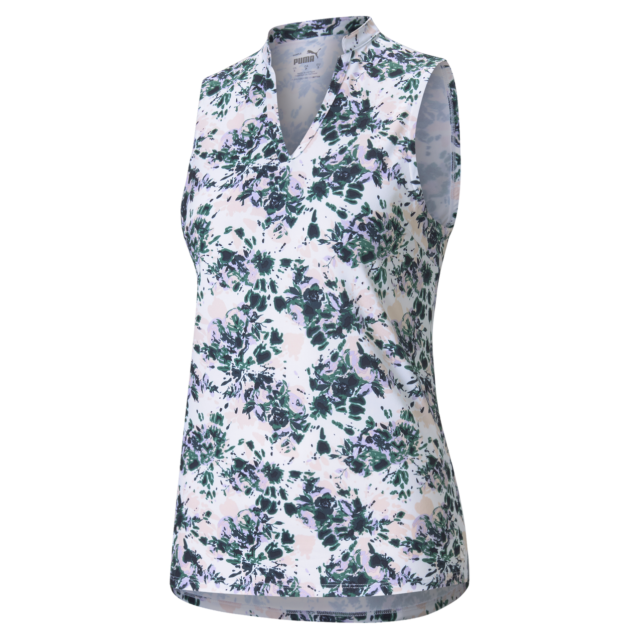 Women's Cloudspun Floral Tie Dye Sleeveless Polo