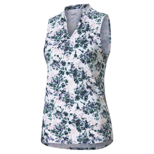 Women's Cloudspun Floral Tie Dye Sleeveless Polo