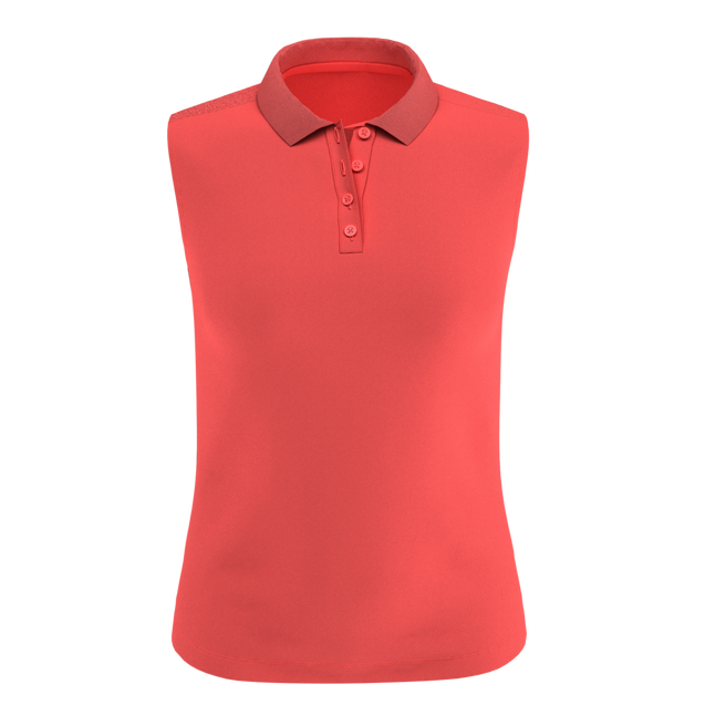 Women's Essential Solid Sleeveless Polo