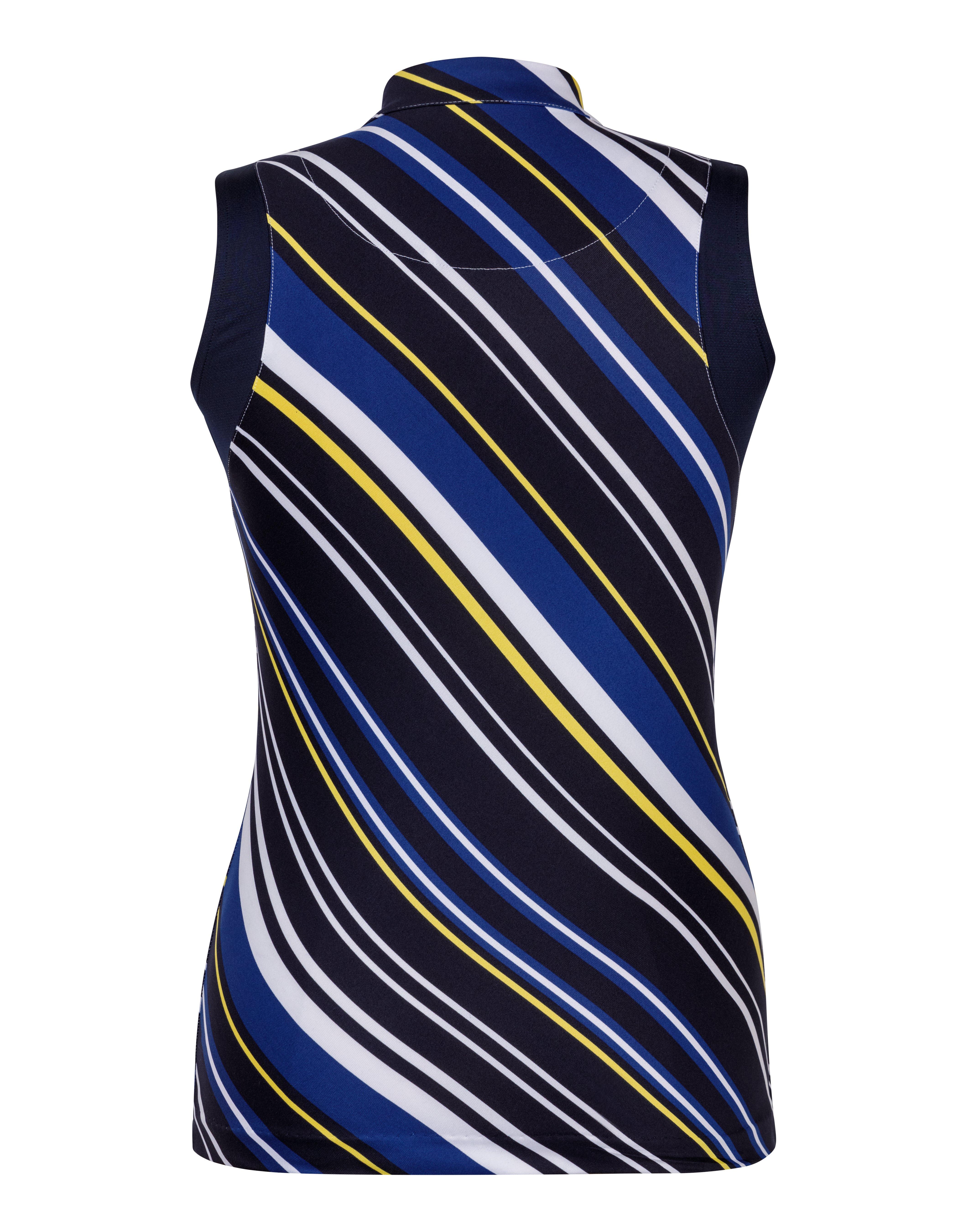 Women's Franci Electra Stripe Mini Mock SL Top