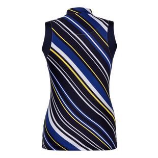 Women's Franci Electra Stripe Mini Mock SL Top TAIL