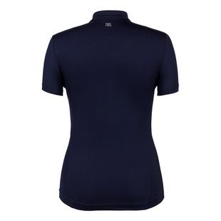 Haut Harley Microdot avec col montant à manches courtes pour femmes