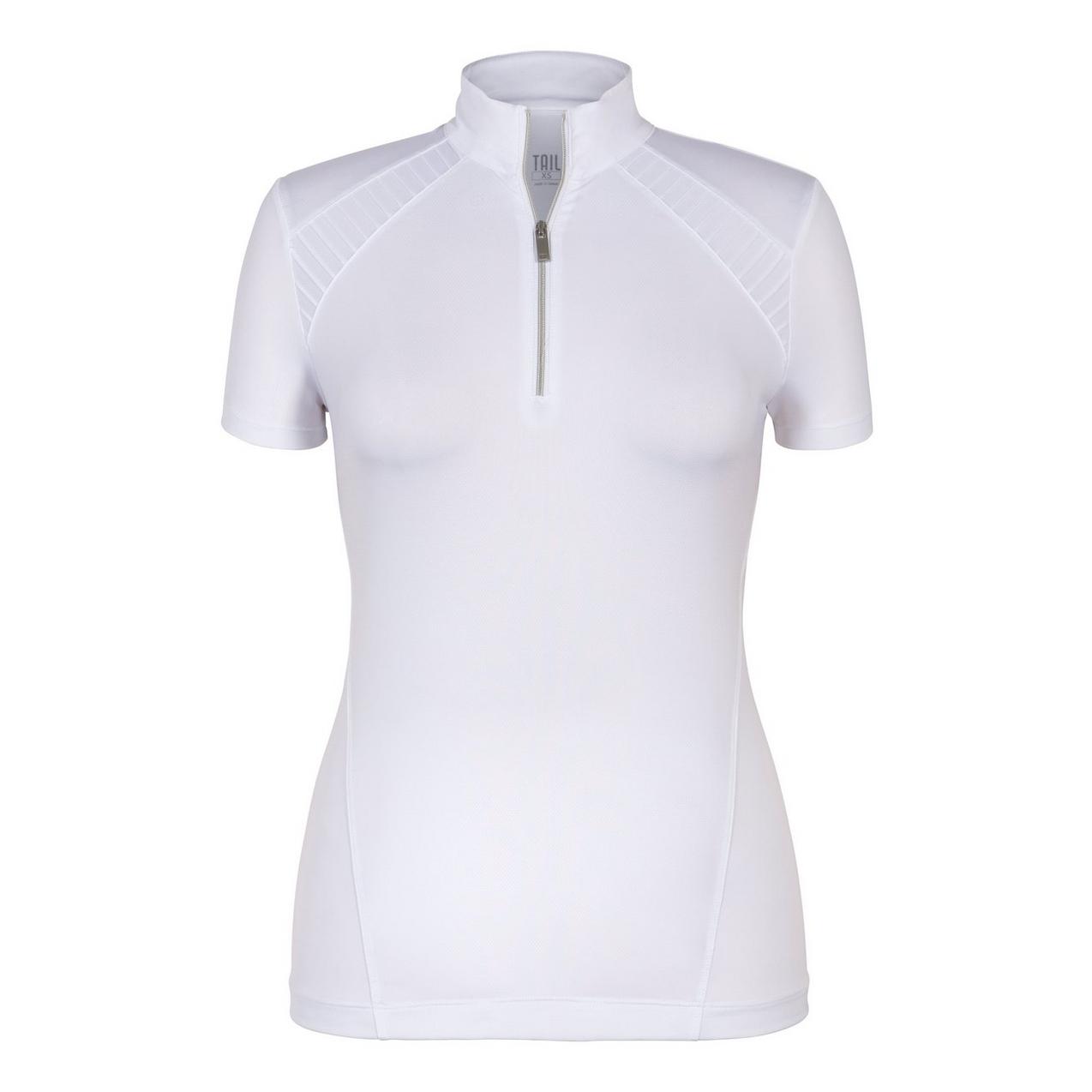 Women's Kai Mock Neck Zip Short Sleeve Top