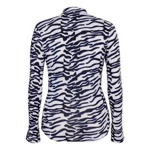 Women's Eli Zebra Print UPF 50+ Longsleeve Top