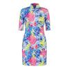 Women's Zaya UPF 50+ Prism Palm Printed Half Sleeve Dress