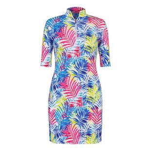 Robe Zaya avec imprimé à demi-manches pour femmes