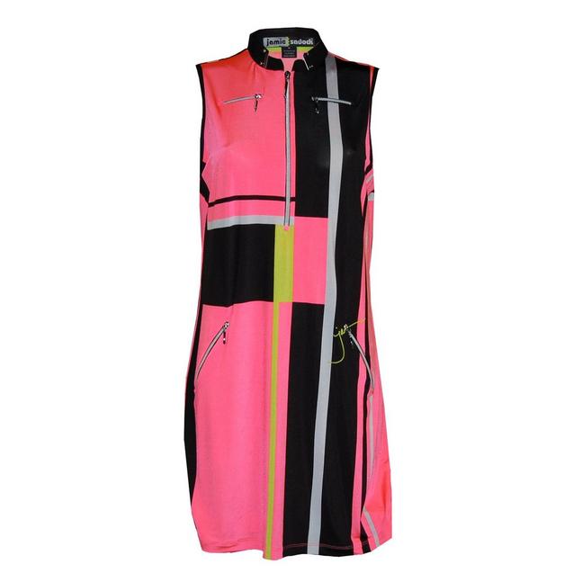 Women's Modern Plaid Print Sleeveless Dress JAMIE SADOCK