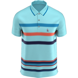 Men's 19th Hole Stripe Short Sleeve Polo