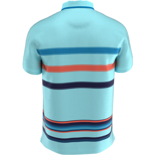 Men's 19th Hole Stripe Short Sleeve Polo