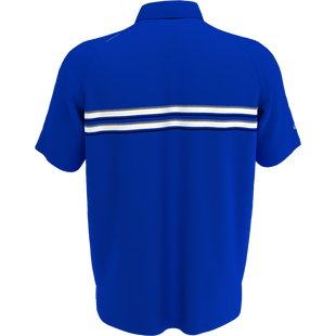 Men's Engineered Jaspe Chest Stripe Short Sleeve Polo