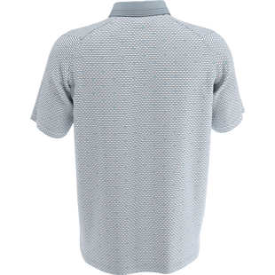 Men's All Over Chevron Grid Short Sleeve Polo