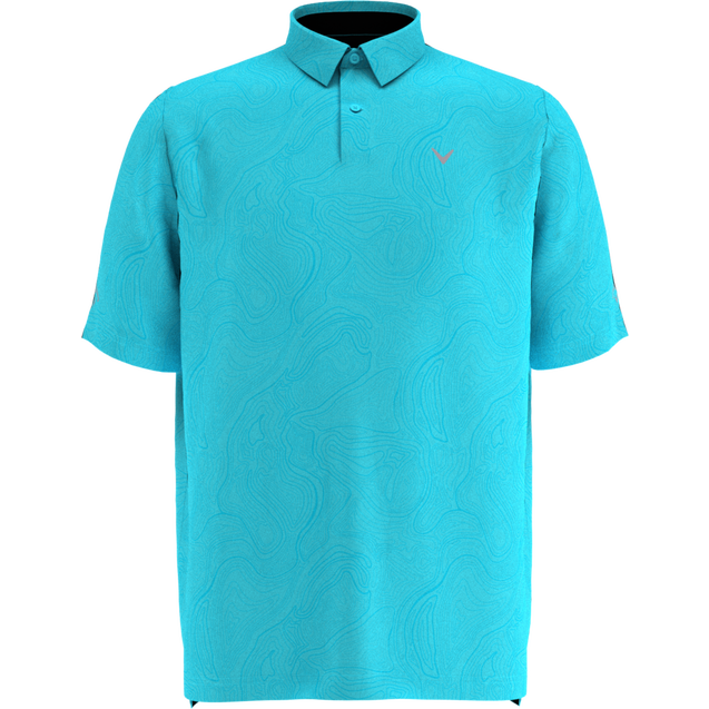 Men's All Over Contour Printed Short Sleeve Polo