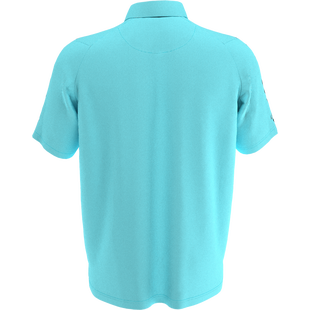 Men's All Over Gingham Printed Short Sleeve Polo