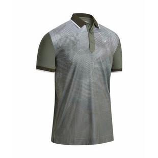 Men's Gradient Printed Short Sleeve Polo