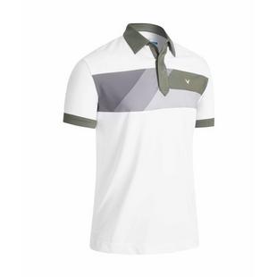 Men's Gradient Colour Block Short Sleeve Polo