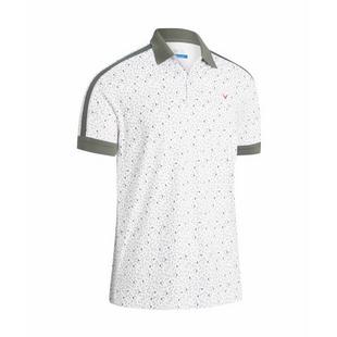 Men's All Over Geo Print Short Sleeve Polo