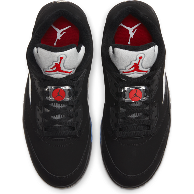 Air Jordan V Low Spiked Golf Shoe - Black/Metallic | NIKE | Golf 