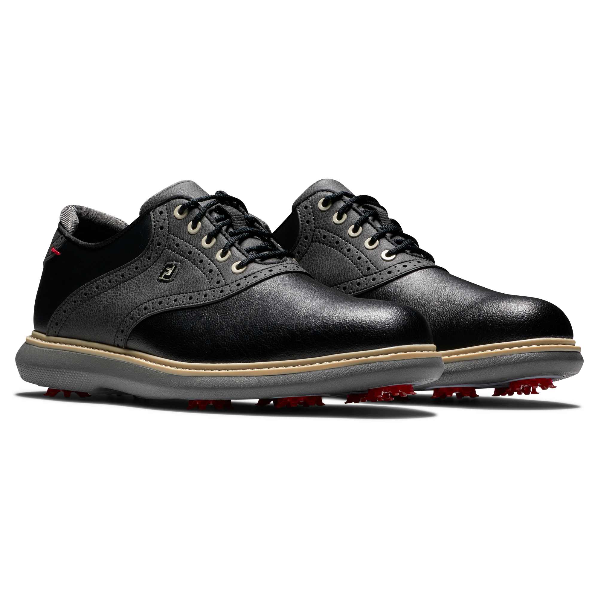 Prior Generation - Men's Traditions Saddle Spiked Golf Shoe Black