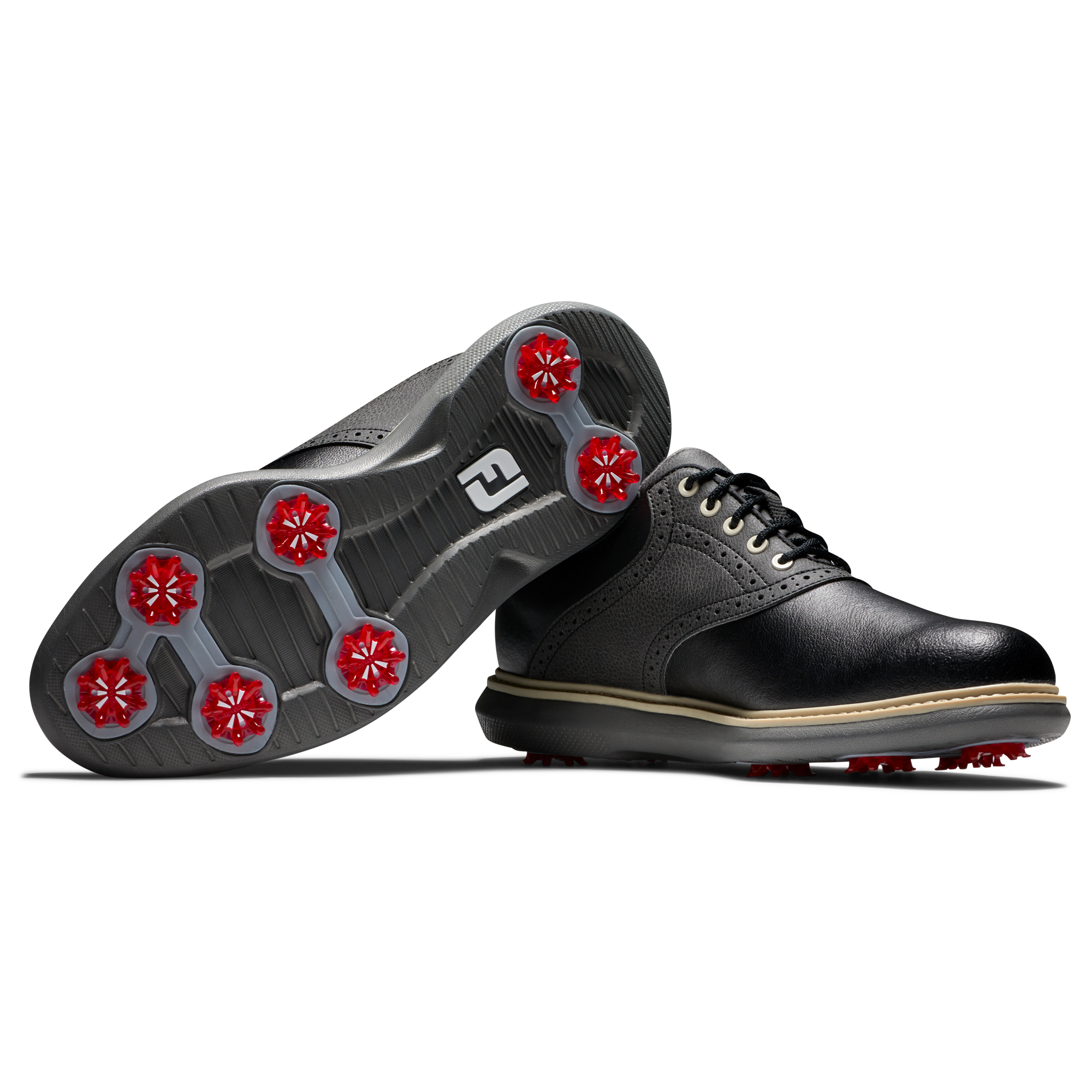 Prior Generation - Men's Traditions Saddle Spiked Golf Shoe Black