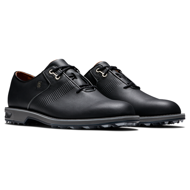 Men's DryJoy Premiere Flint Spiked - Black | FOOTJOY | Golf Shoes