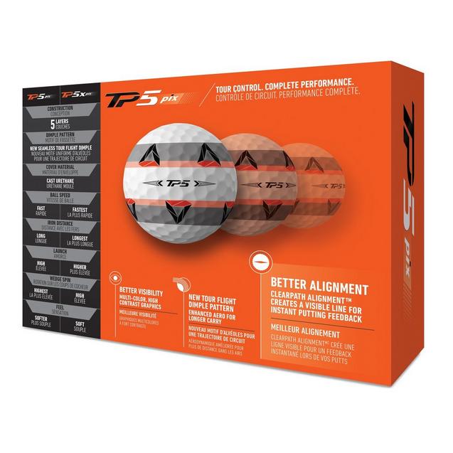 TaylorMade - スマイルピース Prior Generation - TP5 Pix 2.0 Golf Balls | TAYLORMADE
