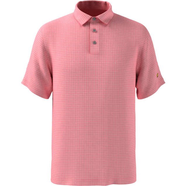 Polo à motif carrelé classique pour hommes