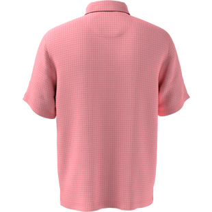 Men's All Over Classic Plaid Short Sleeve Polo