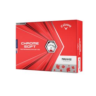 Chrome Soft Truvis Golf Balls - Maple Leaf Edition
