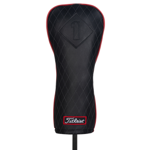 Jet Black Leather Driver Headcover TITLEIST
