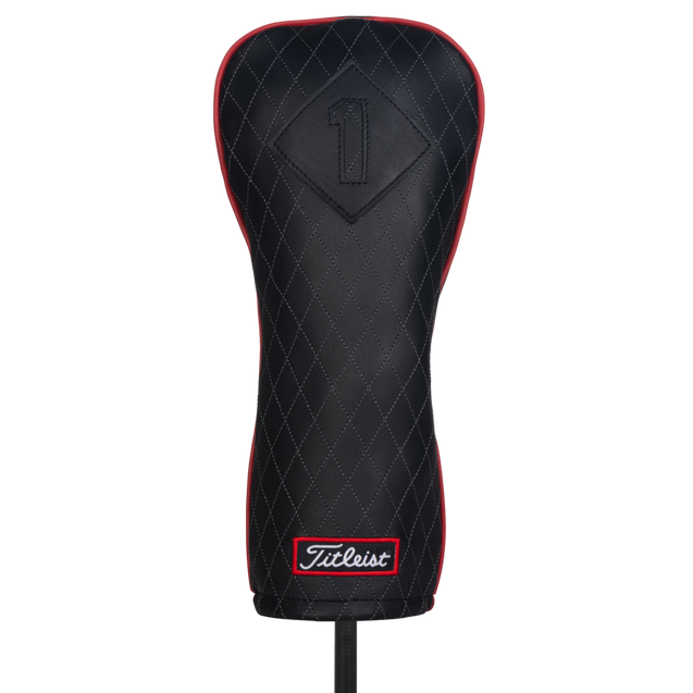 Jet Black Leather Driver Headcover TITLEIST
