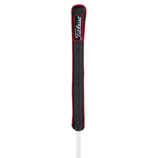 Couvre-bâton en cuir pour bâton d'alignement - Noir foncé TITLEIST