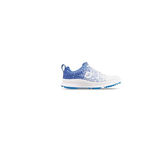 Women's Leisure Spikeless Shoe - White/Blue FOOTJOY