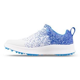 Women's Leisure Spikeless Shoe - White/Blue