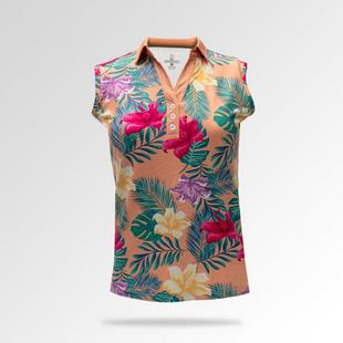 Women's Afternoon Delight Printed Sleeveless Polo