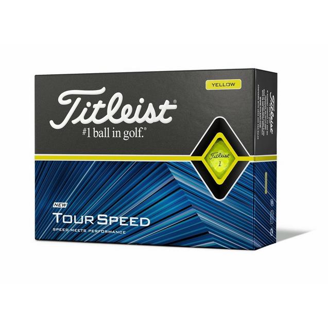 Prior Generation Tour Speed Golf Balls - Yellow TITLEIST