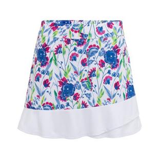 Jupe-short avec imprimé floral à volants pour femmes