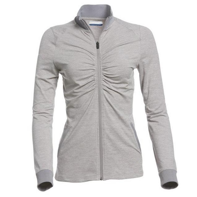Veste à glissière complète avec col côtelé pour femmes NICKLAUS FOR HER