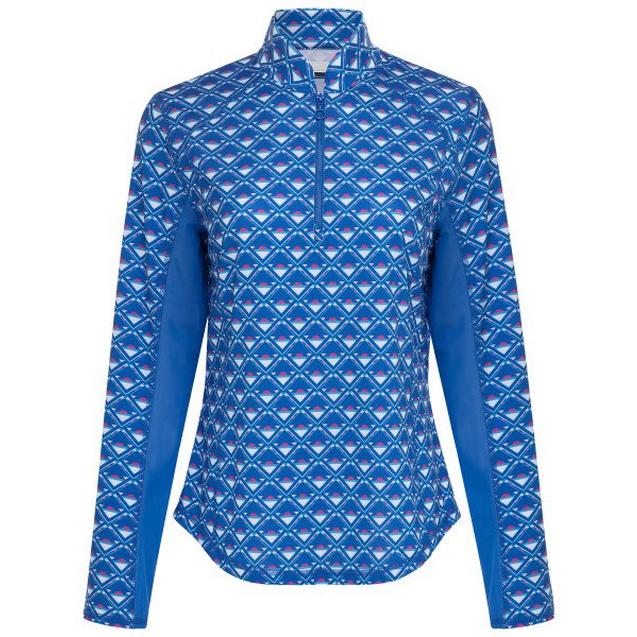 Women's Sun Protection UPF 50 Geo Print  Long Sleeve Top