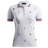 Women's Embroidered Short Sleeve Polo