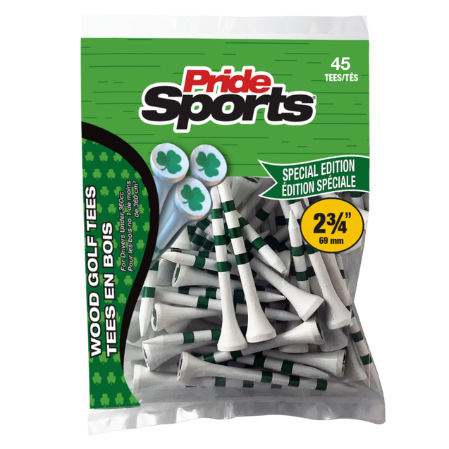 Tés Shamrock - 2,75 po (Paquet de 45) PRIDE SPORTS