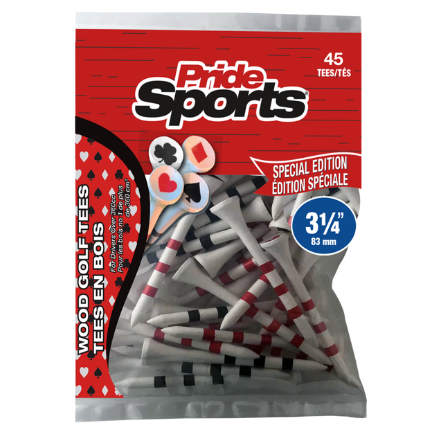 Playing Card Tees 3 1/4IN (45 Count) PRIDE SPORTS