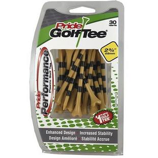 Performance Natural with Stripes 2 3/4 Inch Tees (30 Count)