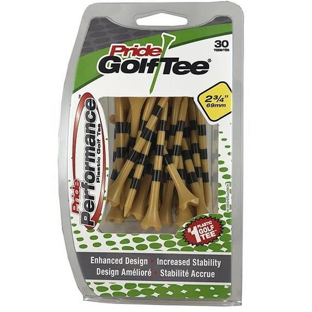 Tés Pride Performance avec 2 rayures - 2,75 po (Paquet de 30) PRIDE SPORTS