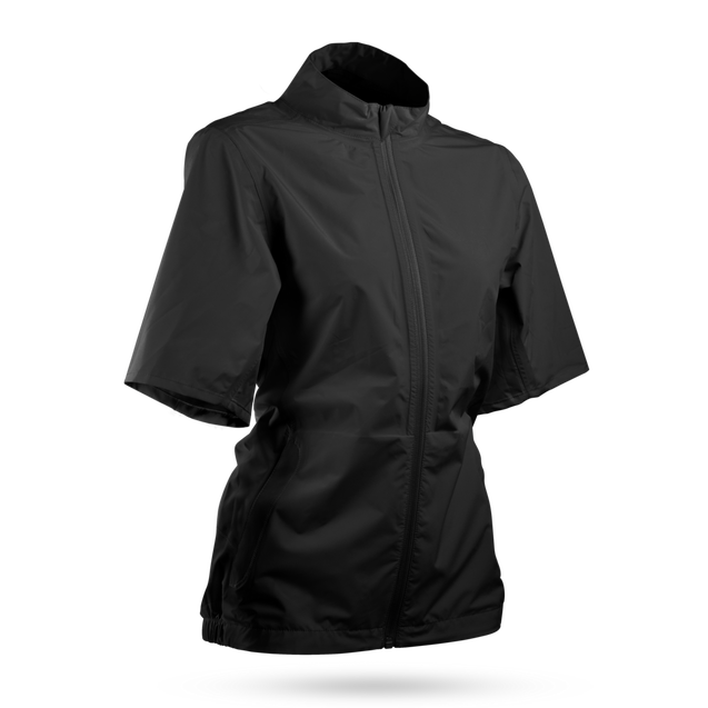 Ladies short sleeve hot sale golf rain jacket