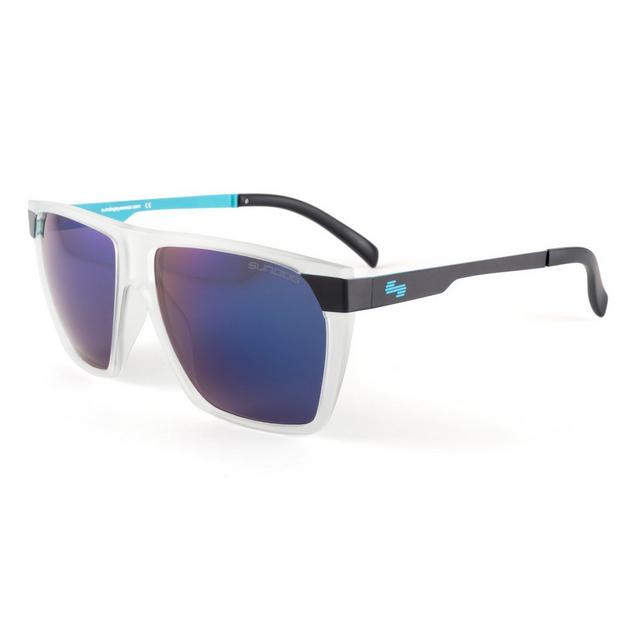 Trooper - Matte Clear-Black / Smoke Blue Revo Sunglasses