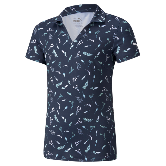 Girls' MATTR Greenery Short Sleeve Polo PUMA