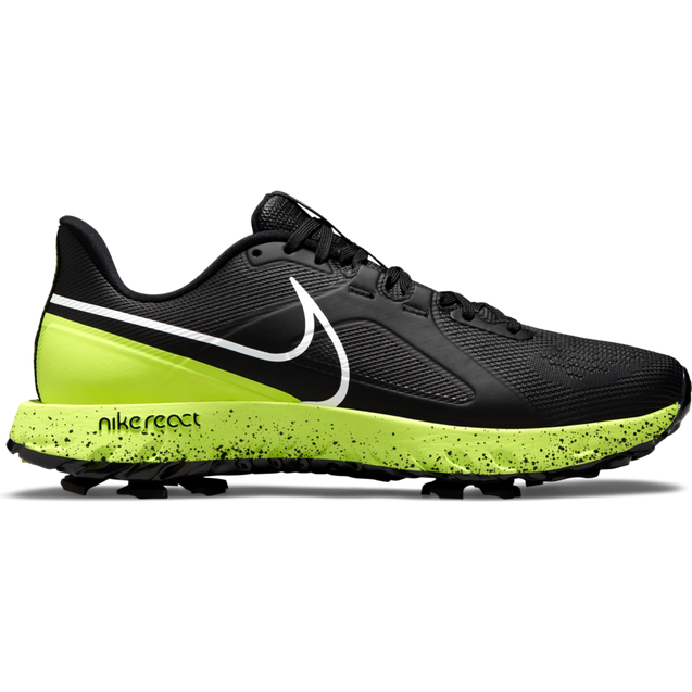 Men's React Infinity Pro Spiked Golf Shoe - Black/Yellow | NIKE